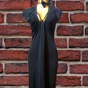 Black Drape Dress